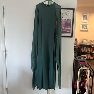 Green evening dress
